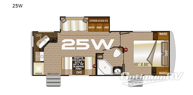 2022 Northwood Arctic Fox North Fork 25W RV Floorplan Photo