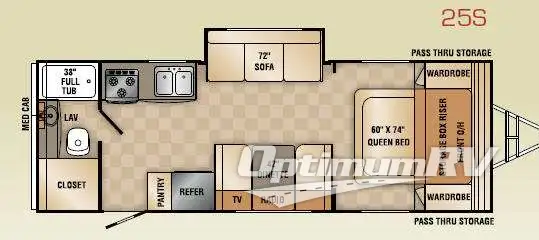 2012 R-Vision Trail Sport TS25S Floorplan Photo