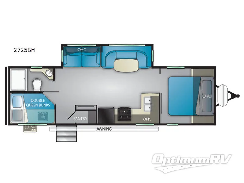 2021 Heartland Wilderness 2725BH Floorplan Photo