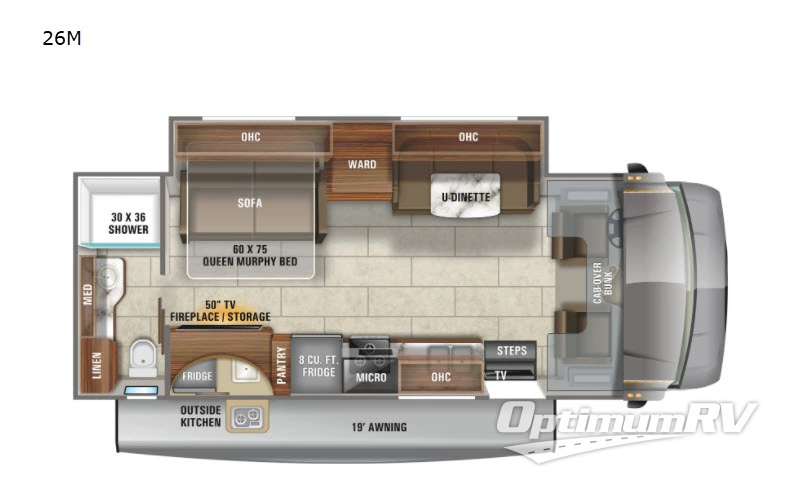 2021 Jayco Redhawk 26M Floorplan Photo
