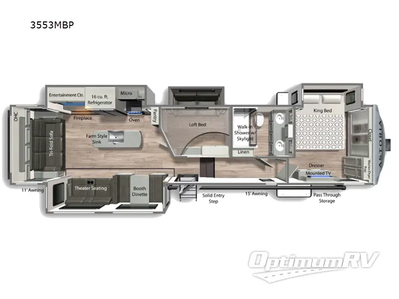 2023 Dutchmen Astoria 3553MBP RV Floorplan Photo