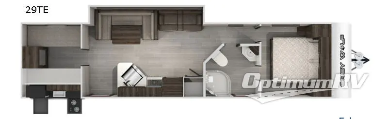 2020 Forest River Cherokee Grey Wolf 29TE Floorplan Photo