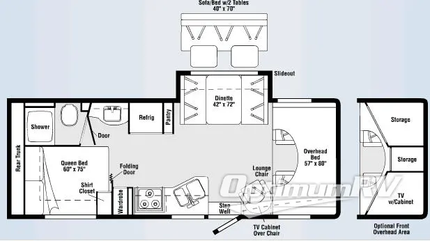 2007 Winnebago Access 26A Floorplan Photo