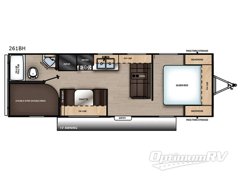 2020 Coachmen Catalina SBX 261BH Floorplan Photo