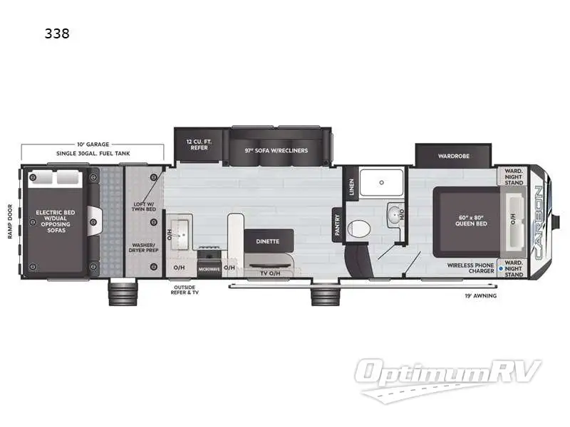 2021 Keystone Carbon 338 Floorplan Photo
