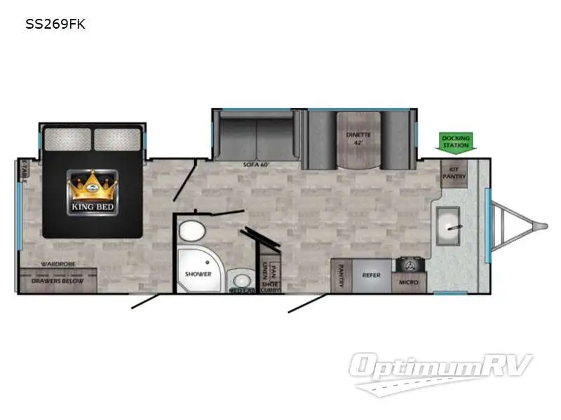 2021 CrossRoads Sunset Trail SS269FK Floorplan Photo