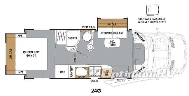 2014 Coachmen Prism 24G Floorplan Photo