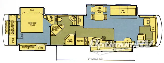2006 Newmar Dutch Star DSDP 4320 Floorplan Photo