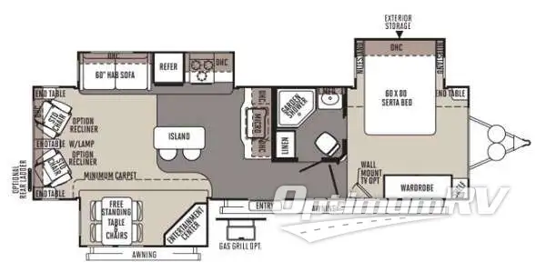 2014 Forest River Rockwood Signature Ultra Lite 8329SS Floorplan Photo