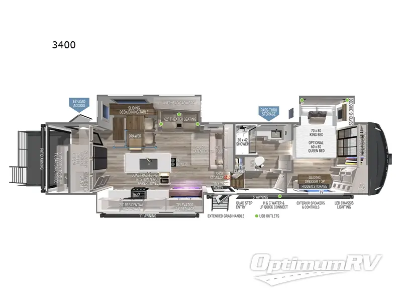 2025 Brinkley Model Z 3400 Floorplan Photo