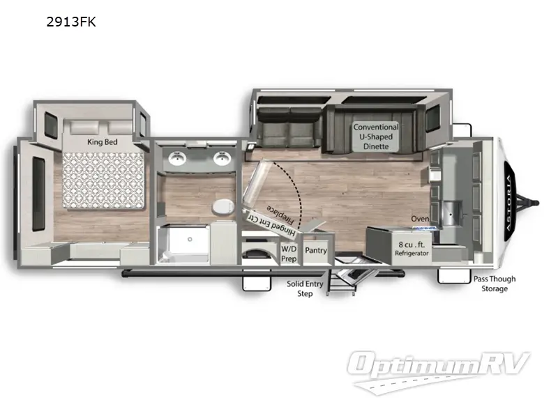2022 Dutchmen Astoria 2913FK Floorplan Photo