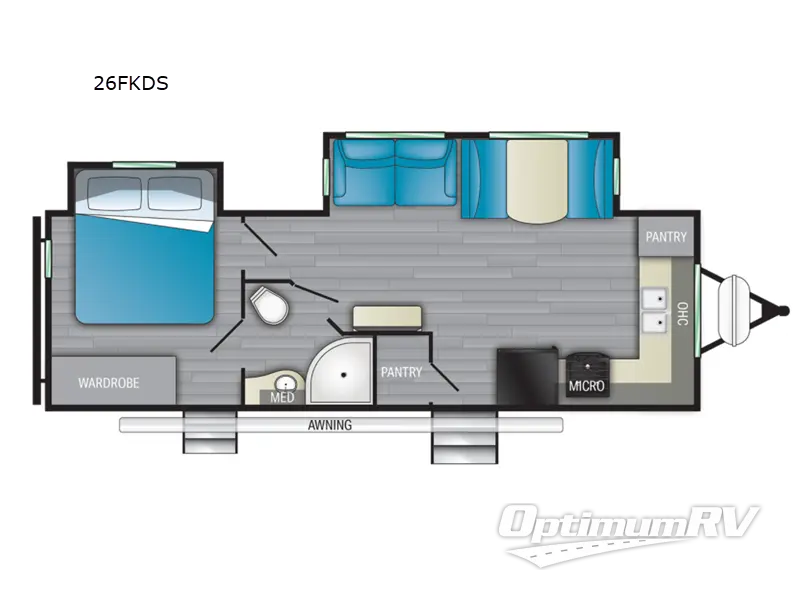 2022 Heartland North Trail 26FKDS Floorplan Photo