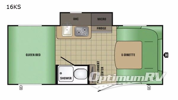 2017 Starcraft Satellite 16KS RV Floorplan Photo