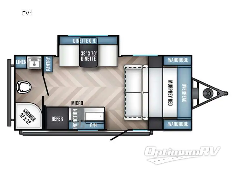 2021 Palomino Revolve EV-1 RV Floorplan Photo