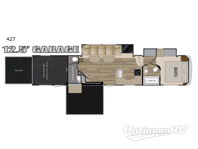 2017 Heartland Road Warrior 427 Floorplan Photo