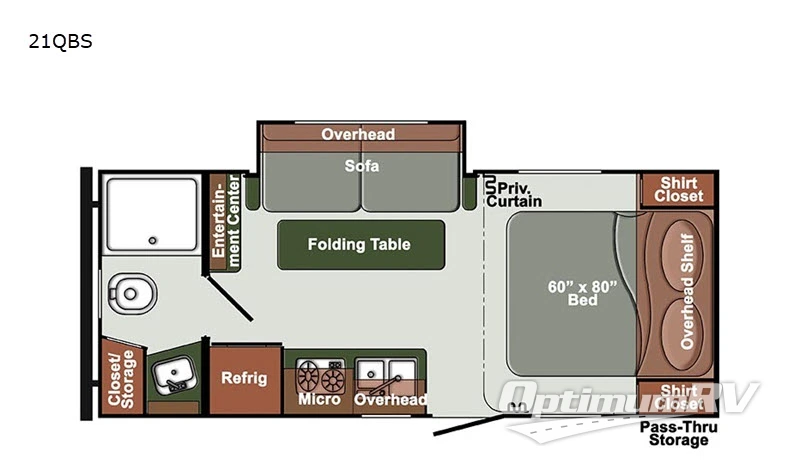 2021 Gulf Stream Envision SVT 21QBS Floorplan Photo