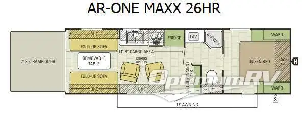 2017 Starcraft AR-ONE MAXX 26HR Floorplan Photo