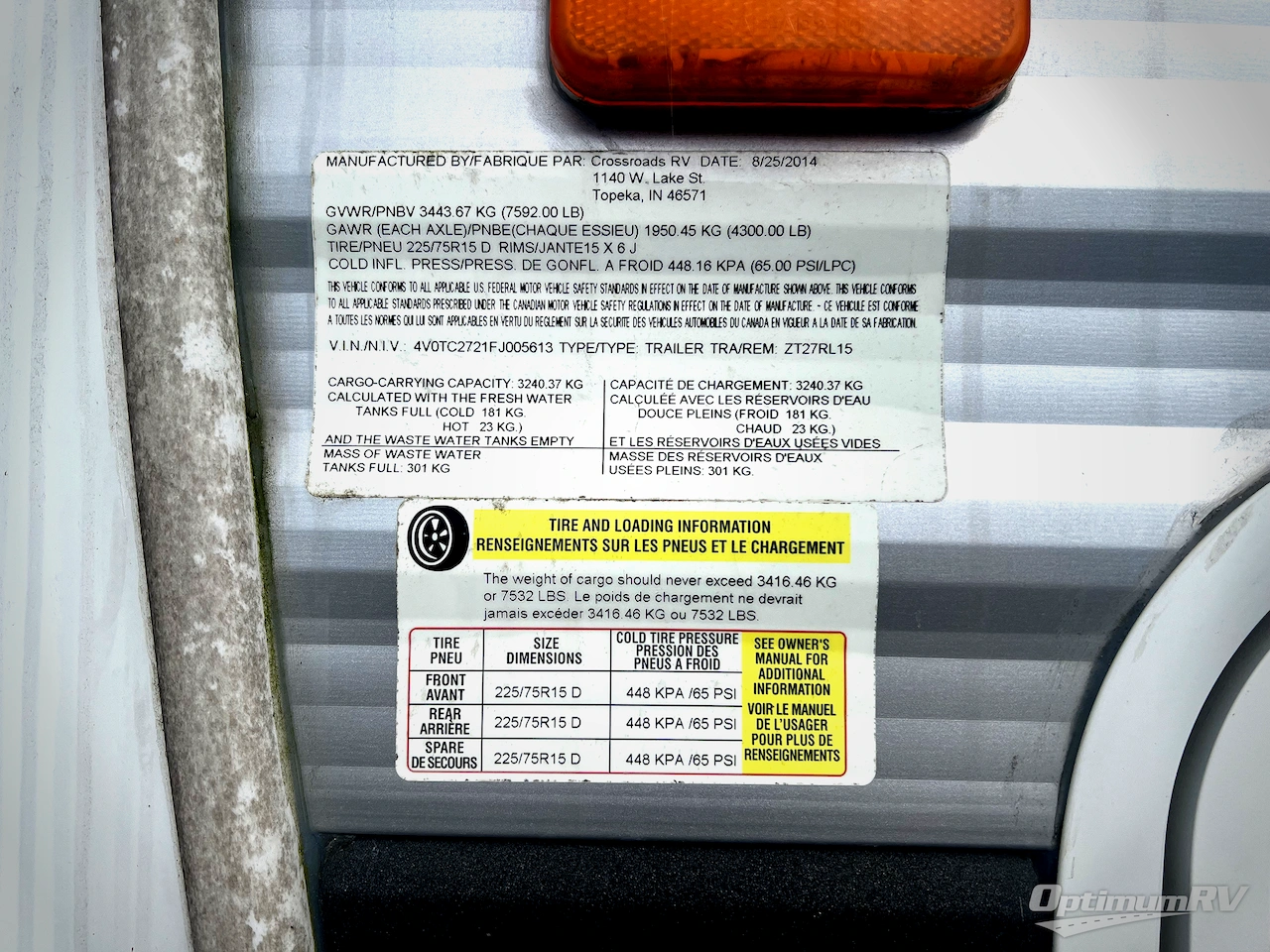 2015 CrossRoads Zinger ZT27RL Photo 3