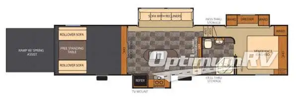 2014 Forest River Vengeance Super Sport 320A Floorplan Photo