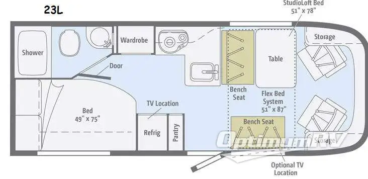 2015 Itasca Viva 23L Floorplan Photo
