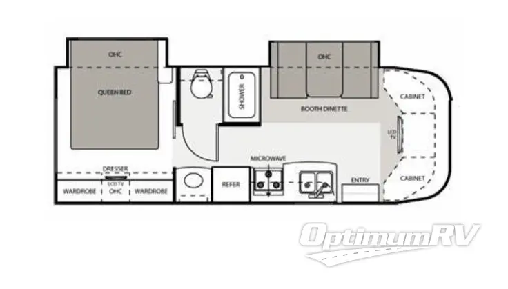 2011 Thor FREEDOM ELITE 26BE Floorplan Photo