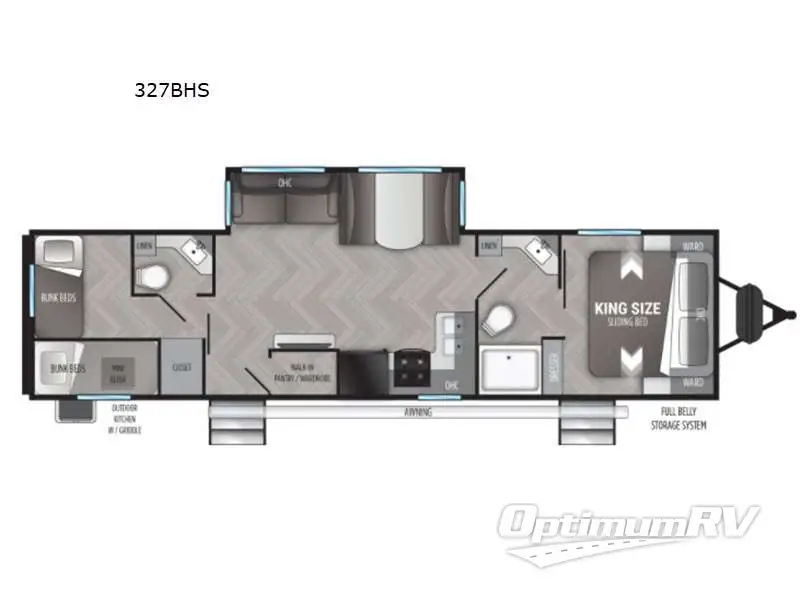2021 Cruiser Shadow Cruiser 327BHS Floorplan Photo