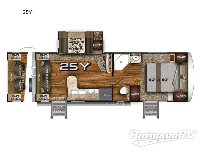 2023 Northwood Arctic Fox North Fork 25Y Floorplan Photo