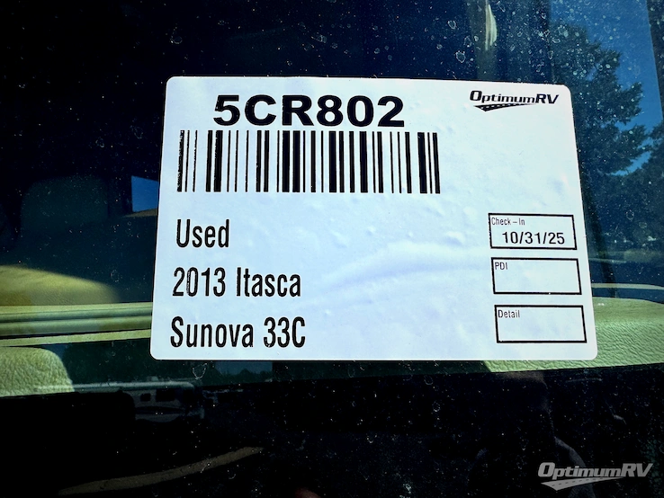 2013 Itasca Sunova 33C RV Photo 1