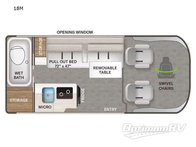 2023 Thor Scope 18M Floorplan Photo