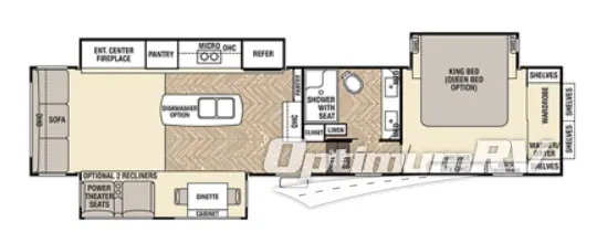 2016 Forest River Cedar Creek Champagne Edition 38EL Floorplan Photo