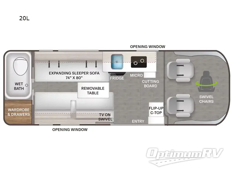 2023 Thor Sequence 20L Floorplan Photo
