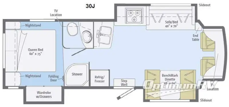 2014 Itasca Cambria 30J Floorplan Photo