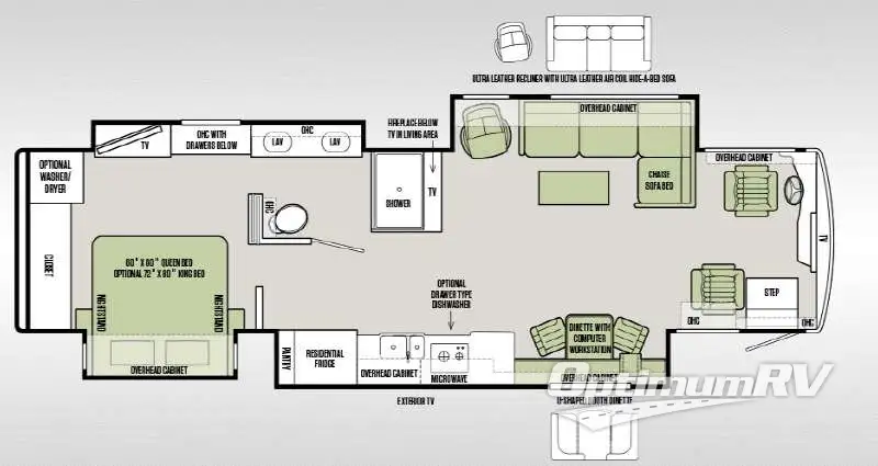 2015 Tiffin Allegro Bus 37 AP Floorplan Photo