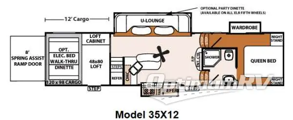 2013 Forest River XLR Thunderbolt 35X12 Floorplan Photo