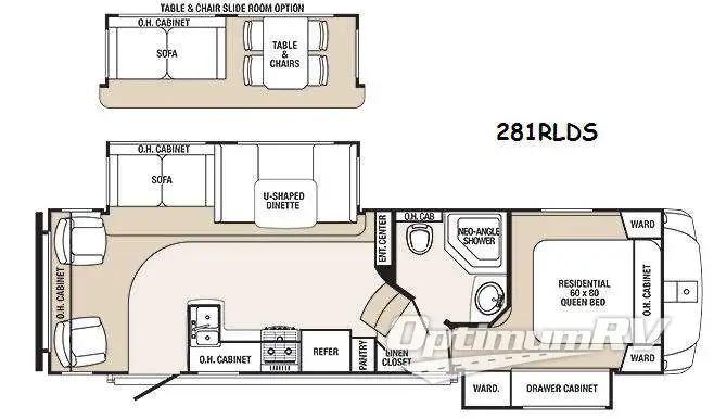 2014 Palomino Sabre Silhouette 281RLDS Floorplan Photo