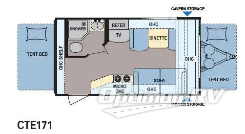 2013 Dutchmen Coleman Explorer CTE171 RV Floorplan Photo