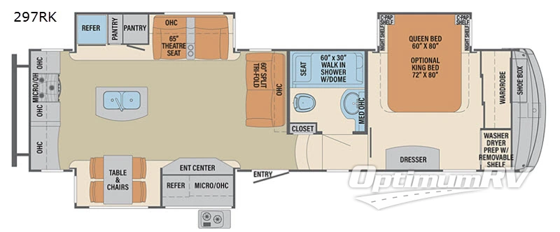 2019 Palomino Columbus F297RK Floorplan Photo