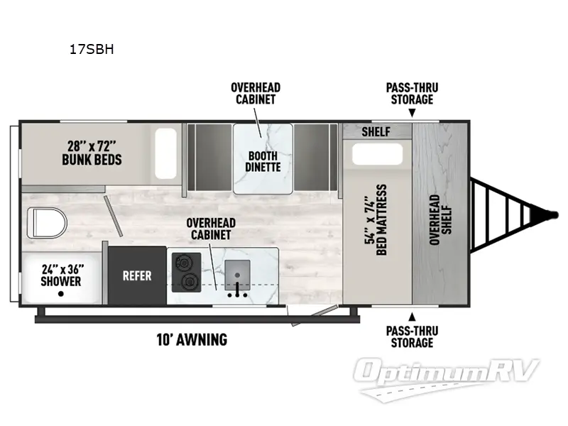 2025 Viking Viking 3K Series 17SBH Floorplan Photo