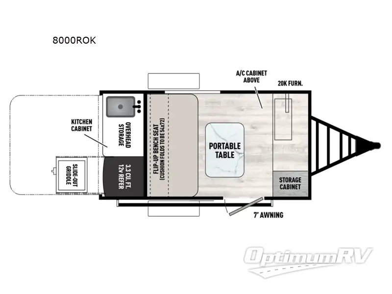 2025 Forest River Viking ROK 8000ROK Floorplan Photo