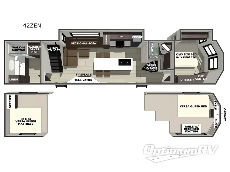2026 Forest River Wildwood Grand Lodge 42ZEN RV Floorplan Photo