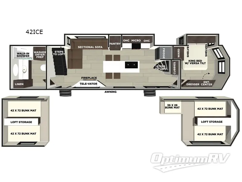 2026 Forest River Wildwood Grand Lodge 42ICE RV Floorplan Photo