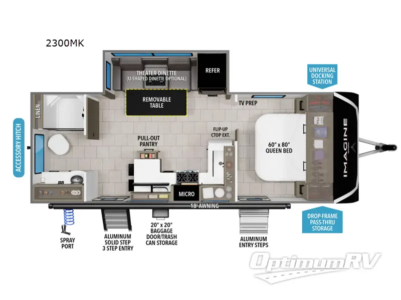2026 Grand Design Imagine 2300MK RV Floorplan Photo