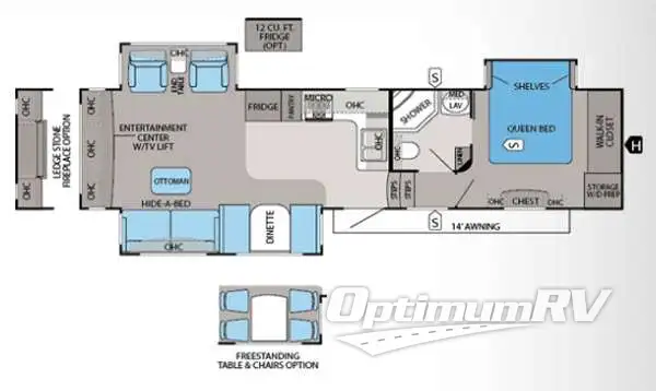 2013 Jayco Eagle Premier 321RLTS Floorplan Photo