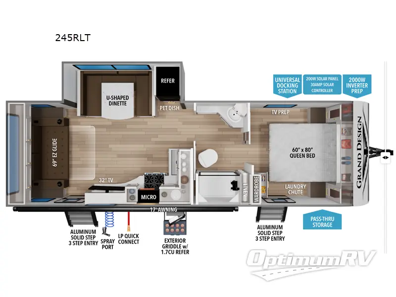 2027 Grand Design Transcend 245RLT Floorplan Photo