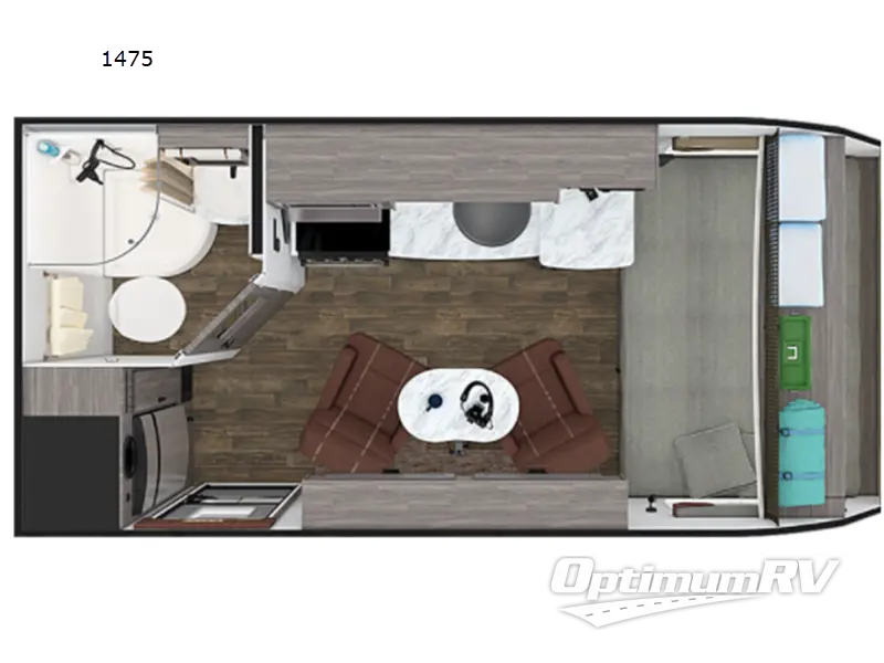 2021 Lance Lance 1475 RV Floorplan Photo