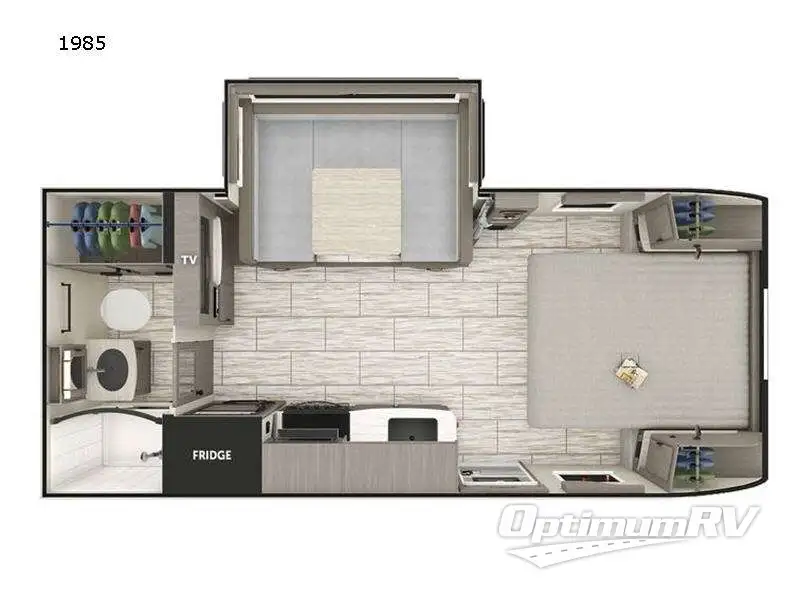 2022 Lance Lance Travel Trailers 1985 RV Floorplan Photo