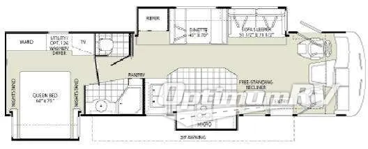 2008 Fleetwood Southwind 35A Floorplan Photo