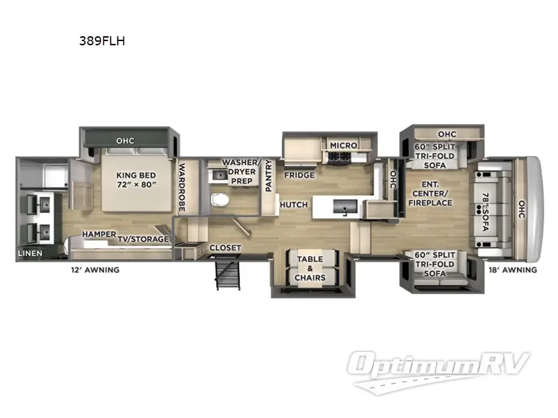 2026 Forest River Puma Mesa 389FLH RV Floorplan Photo