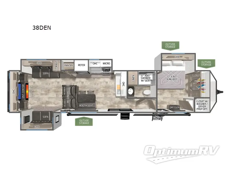 2025 Palomino Puma Destination 38DEN Floorplan Photo