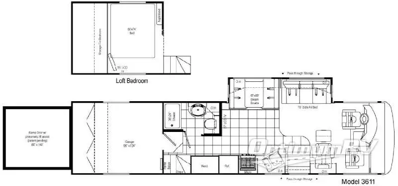 2008 Damon Outlaw 3611 Floorplan Photo